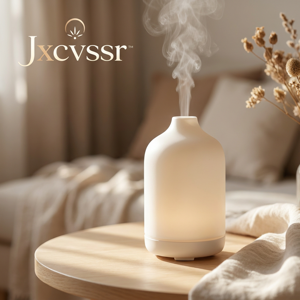 *Jxcvssr™ Minimalist Ceramic-Style Aroma Diffuser for Bedroom, Living Room & Office*