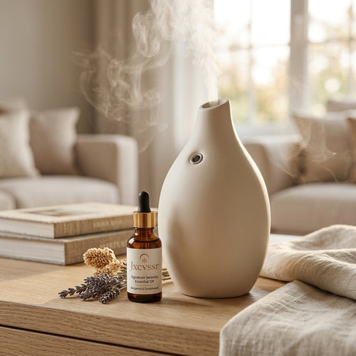 *Jxcvssr™ Ceramic Essential Oil Diffuser, Minimalist Home Fragrance Decor for Bedroom, Living Room & Office*