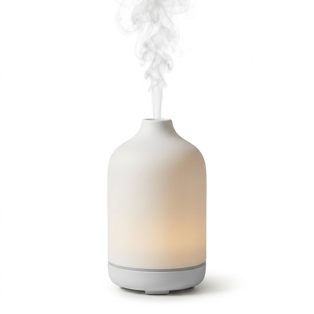*Jxcvssr™ Minimalist Ceramic-Style Aroma Diffuser for Bedroom, Living Room & Office*