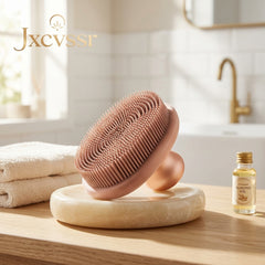 *Jxcvssr™ Silicone Scalp Massager Shampoo Brush with Ergonomic Grip*