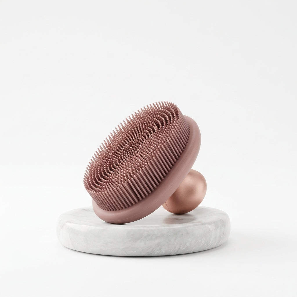*Jxcvssr™ Silicone Scalp Massager Shampoo Brush with Ergonomic Grip*