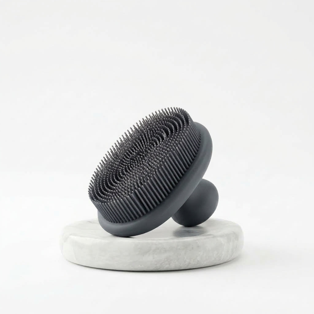 *Jxcvssr™ Silicone Scalp Massager Shampoo Brush with Ergonomic Grip*