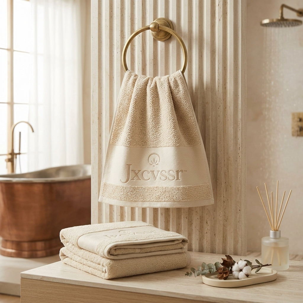*Jxcvssr™ Plush Textured Bath Towels, Soft Absorbent Bathroom Towels for Home, Spa and Guest Use*