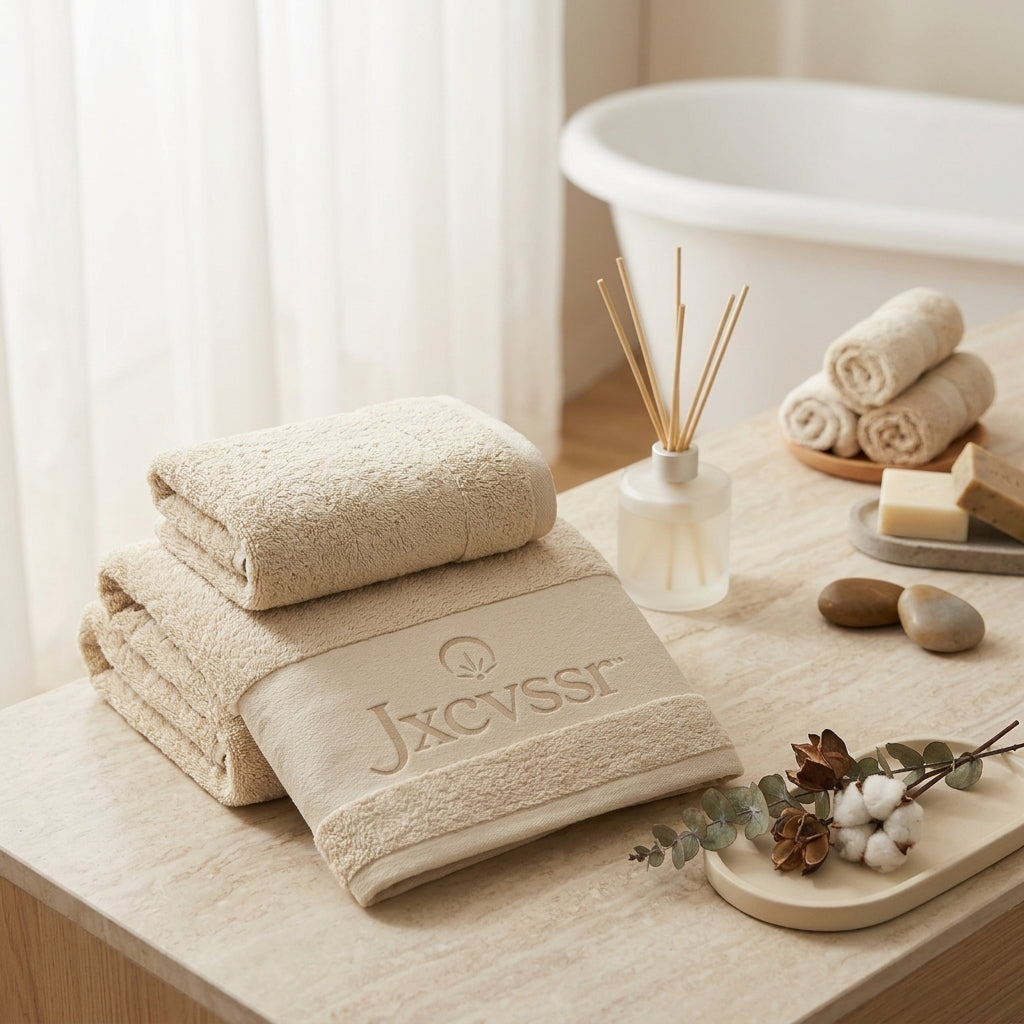 *Jxcvssr™ Plush Textured Bath Towels, Soft Absorbent Bathroom Towels for Home, Spa and Guest Use*
