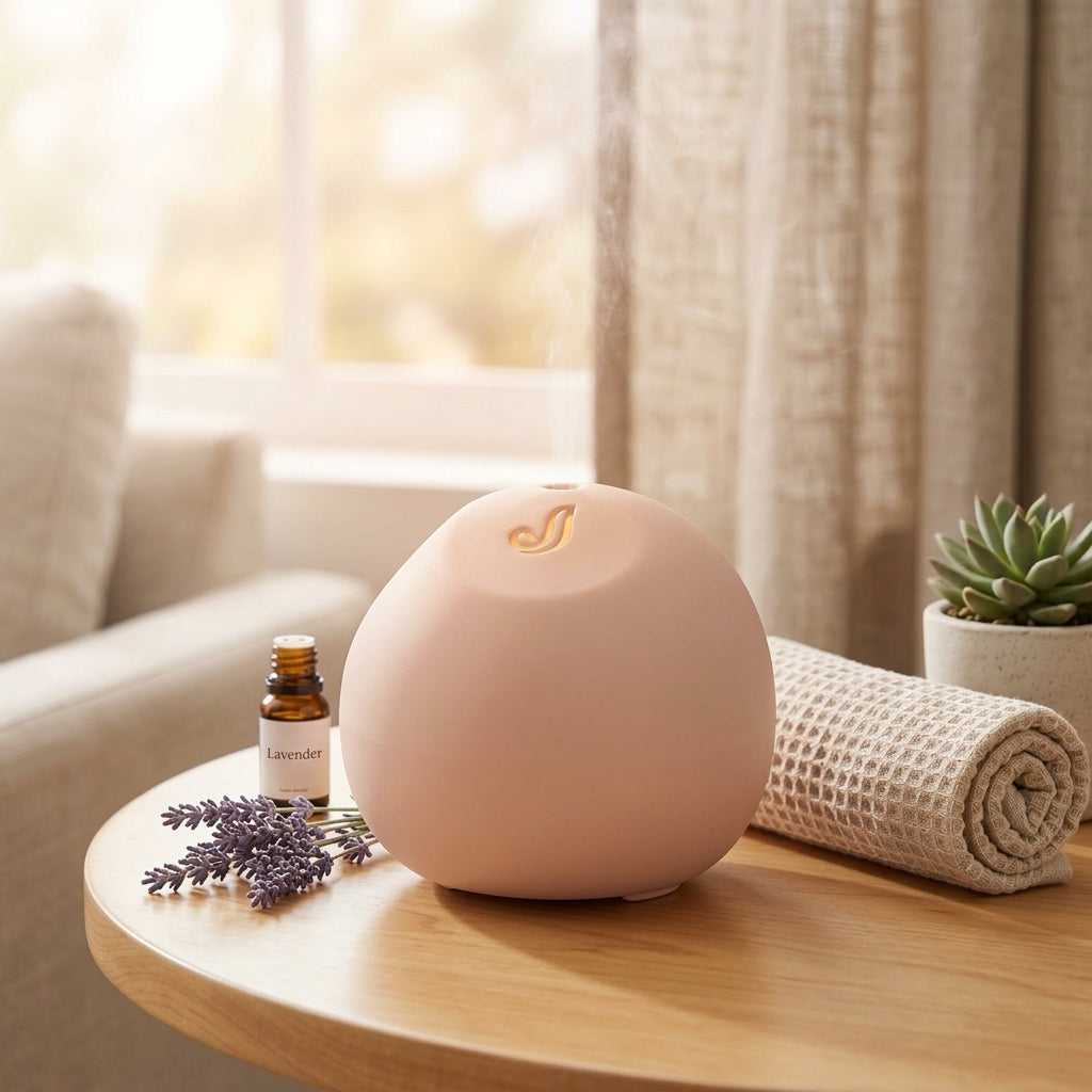 *Jxcvssr™ Minimalist Ceramic Aroma Diffuser, Round Decorative Essential Oil Diffuser for Bedroom, Living Room and Office*